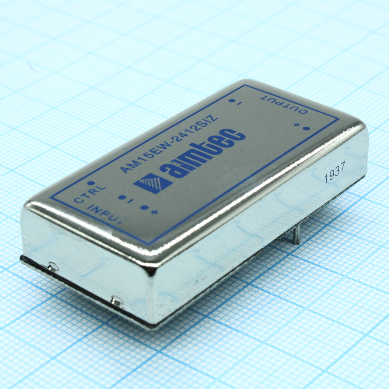 AM15EW-2412SIZ - DC/DC, 15Вт, вход 9…36В, выход 12В/1.25А, изоляция 1500В DC, КПД 85%, максимальная емкостная нагрузка не более 680мкФ, вход On/Off, 2x1", 50.8x25.4x10.5мм, -40…85°C, металл