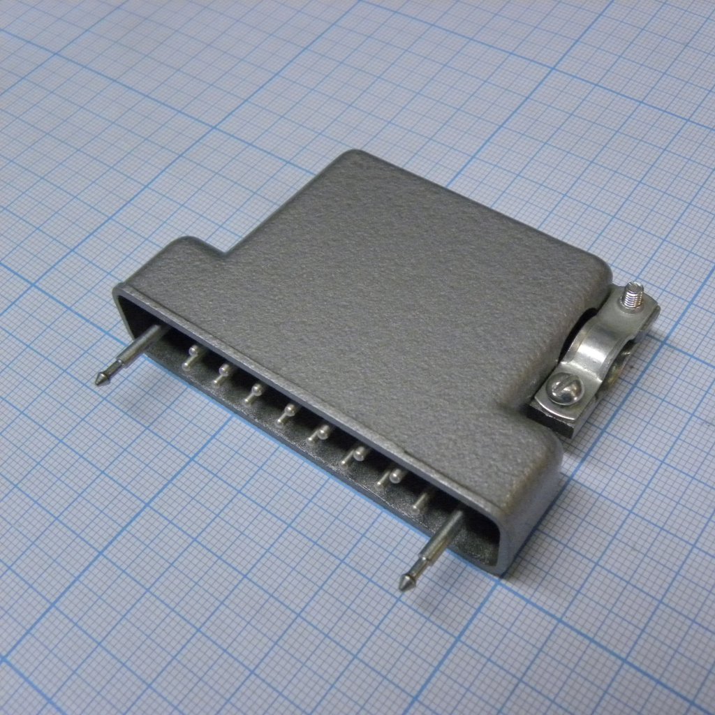 РП10-15 ЛУ вилка с/к - Соединитель  низкочастотный, прямоугольный, внутреннего монтажа