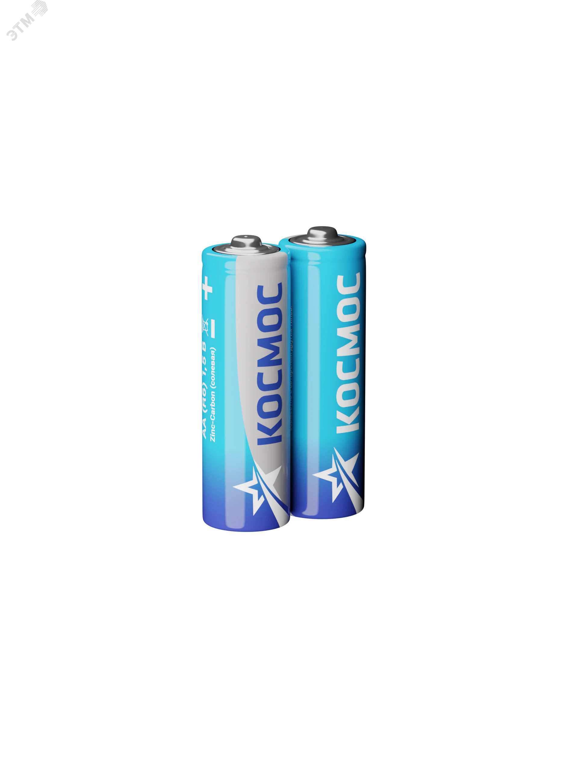 Элемент питания солевой AA/R6 (уп.2шт) КОСМОС KOCR6