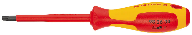 Отв-ртка VDE TORX, TX30 x 100 мм, длина 210 мм, диэлектрическая KN-982630