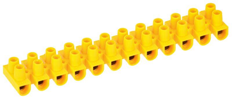 Колодка клеммная ЗВИ-15 н/г 4.0-10кв.мм 12 пар желт. UZV7-015-06