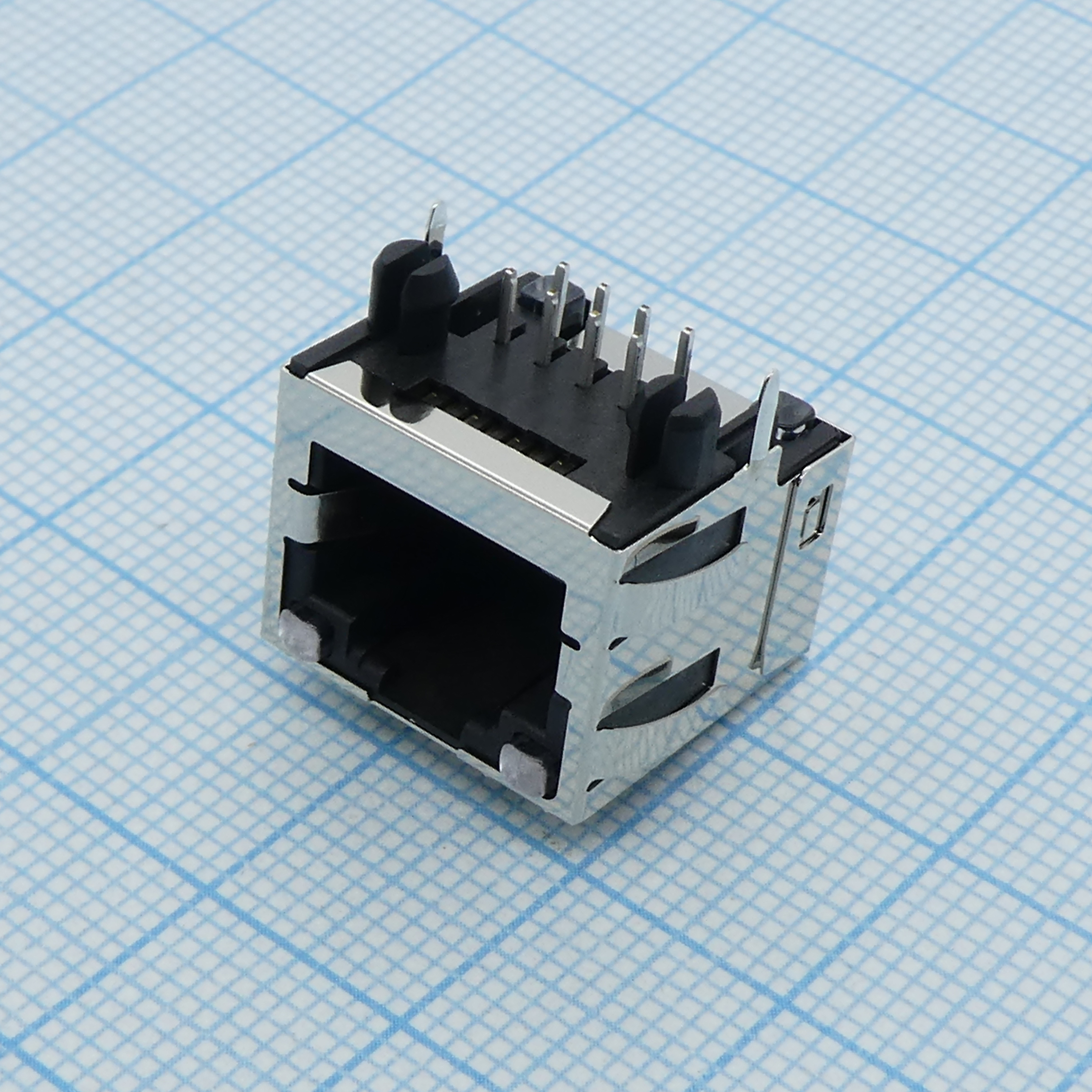 438600010 - Модульный разъем, Cat5, RJ45, Гнездо, 8 контакт(-ов), 8 вывод(-ов), 1 порт(-ов)