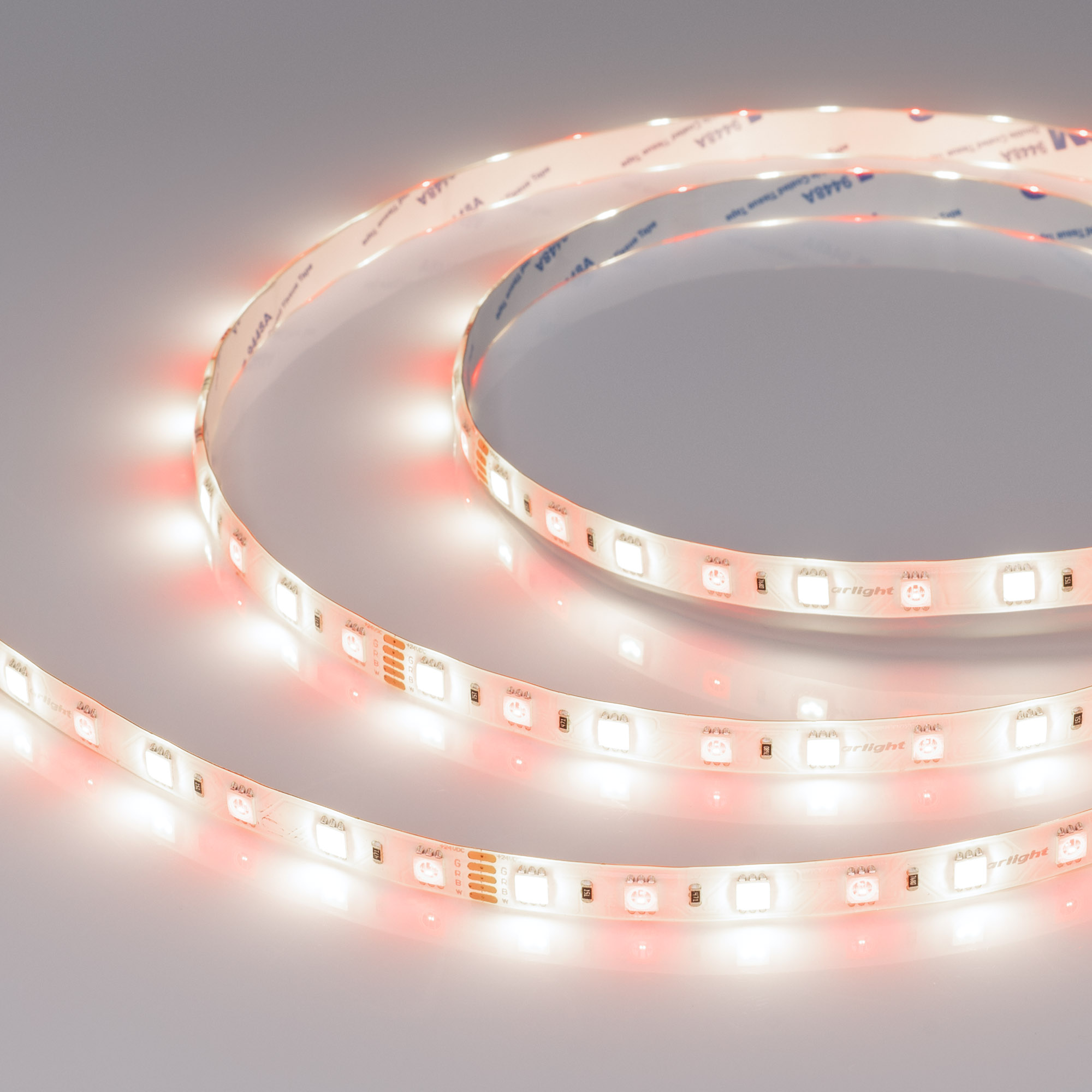 Лента RTW-SE-B60-10mm 24V RGBW-White (14.4 W/m, IP65, 5060, 5m) 034184 - Светодиодная лента RTW-SE-B60, герметичная IP65 (SE-силиконовый верхний слой). Светодиоды 5060, 60 шт/м (300 шт на 5 м), белая плата, ширина 10 мм, скотч 3M. Цвет RGB + БЕЛЫЙ 6000 K,