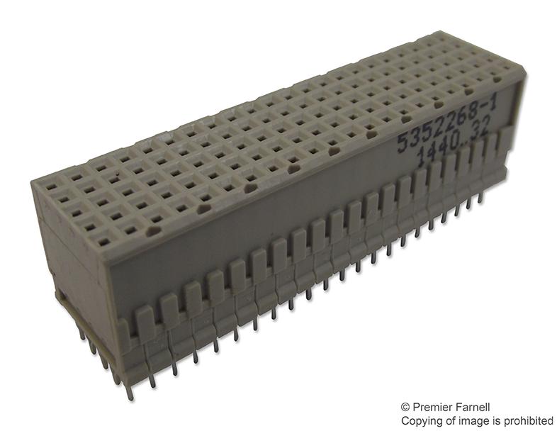 5352268-1 - Разъем на плату 110 контакта шаг 2мм монтаж в отверстие туба