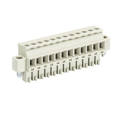 Розетка Wiecon 8813 B / 12 VR OB - Розеточный разъем, прямой, на кабель, шаг 3,81 мм, 12 полюсов, номинальное сечение: 1,5 мм кв., винтовая фиксация провода, 250V, 8А, без маркировки, цвет: серый, серия 8813 B VR