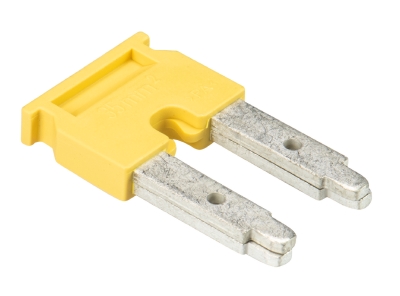 Соед. мостик IVB WKF 35-2 - Соединительная перемычка, втычная, изолированная, 2 полюса, для клемм клемм 35 мм кв., шаг 16 мм, цвет: желтый
