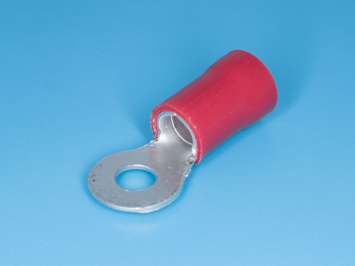 TRI-8-5 - Клемма тип "O" 5,3мм, на провод 10 мм, изолированная, кратно 100шт.