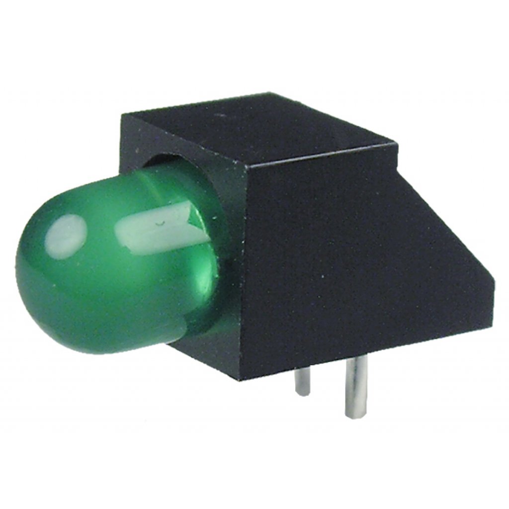 L-1533BQ/1GD - Светодиод 4.7мм с держателем/зеленый/568нм/20-50мкд/30°