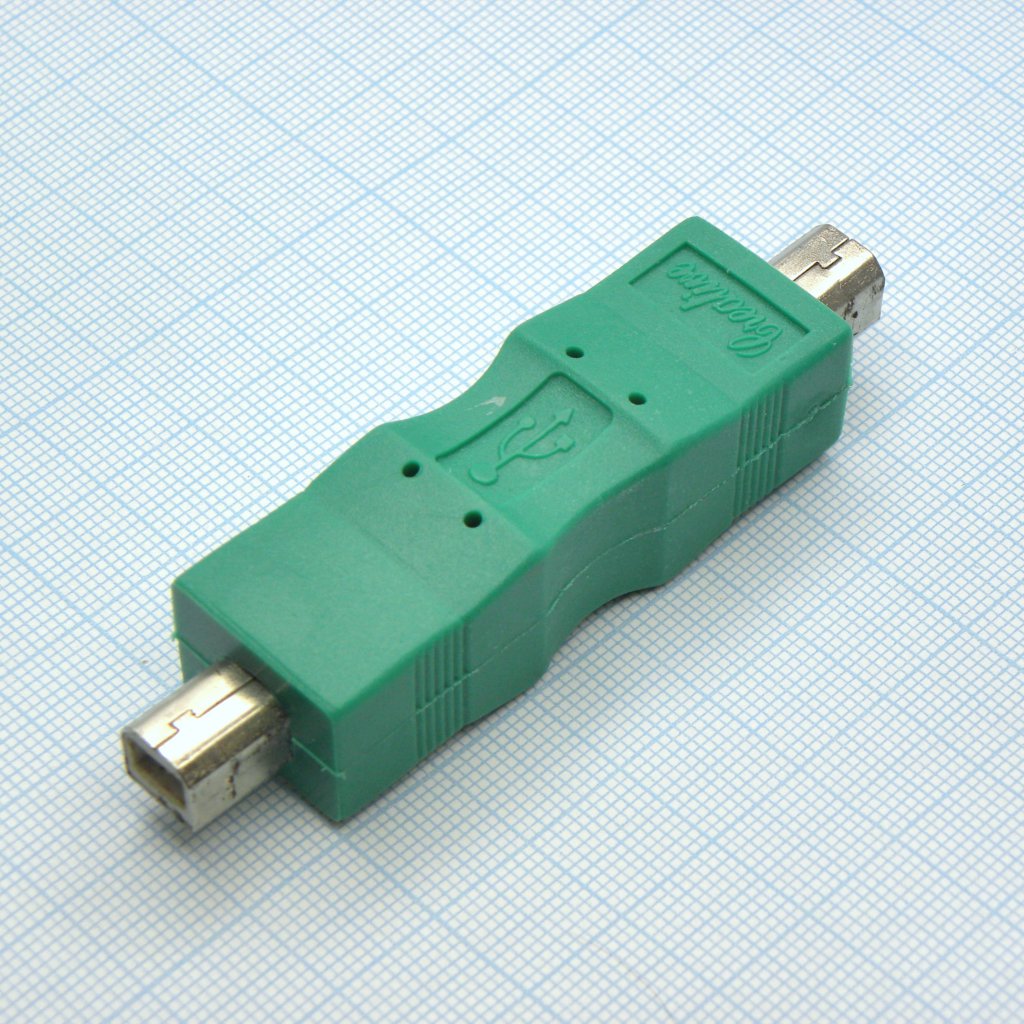 USB ADAPTER BM/BM (23) - Переходник с вилки USB тип B на вилку USB тип B
