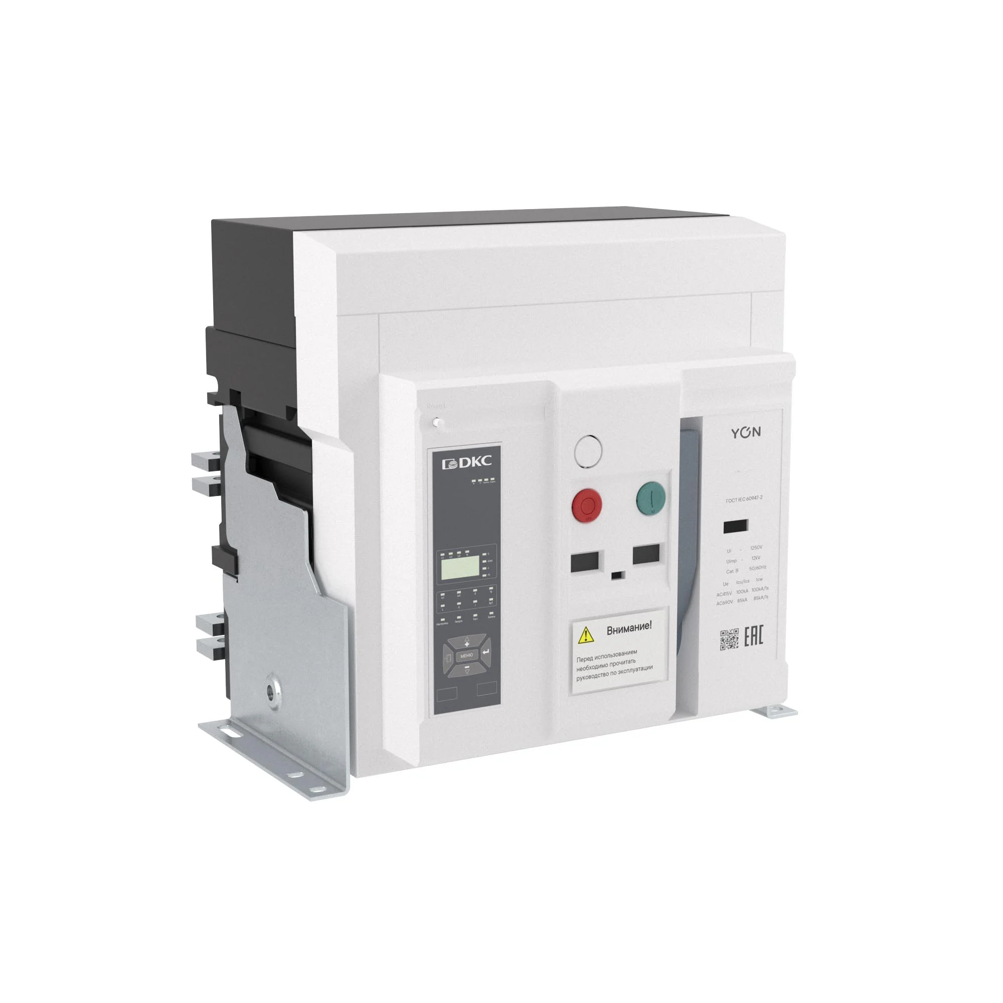 Воздушный автоматический выключатель YON pro ANX32X 3P 3200 А 100 кА, типоразмер M, расцепитель ETA, стационарный, вертикальное подключение, управление 220 В AC