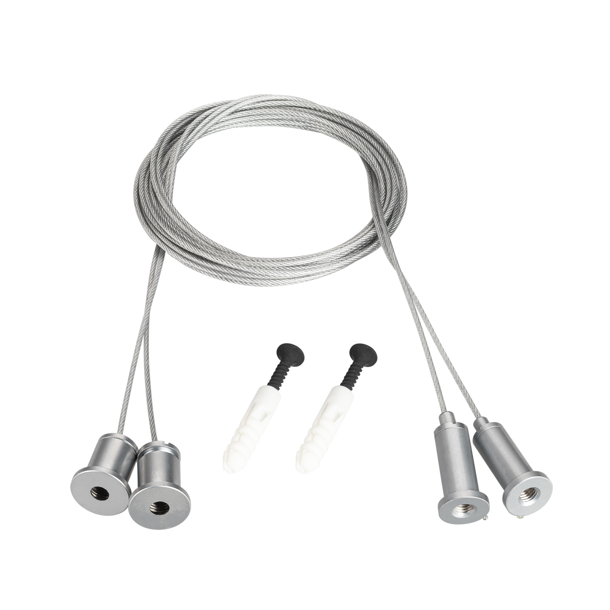 Подвес MOONLIGHT-HR-LIFT-D25 037502 - Горизонтальный подвес для герметичной ленты MOONLIGHT-D25. Длина тросов 2м, длина горизонтальной трубки - 1м. Подходит для любых потолочных поверхностей. Совместим с прозрачными трубками с боковым выводом кабеля (см.с