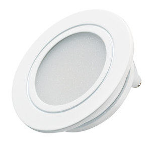Светодиодный светильник LTM-R60WH-Frost 3W Day White 110deg 020761 - Врезной круглый мебельный светильник 3Вт, корпус белый алюминий. Цвет ДНЕВНОЙ БЕЛЫЙ 4000K. Светодиод 1х3W. CRI>80, Св.поток 210-240лм, угол 110°. Питание 180-240VAC, 3Вт, 300mA 9-11V, др