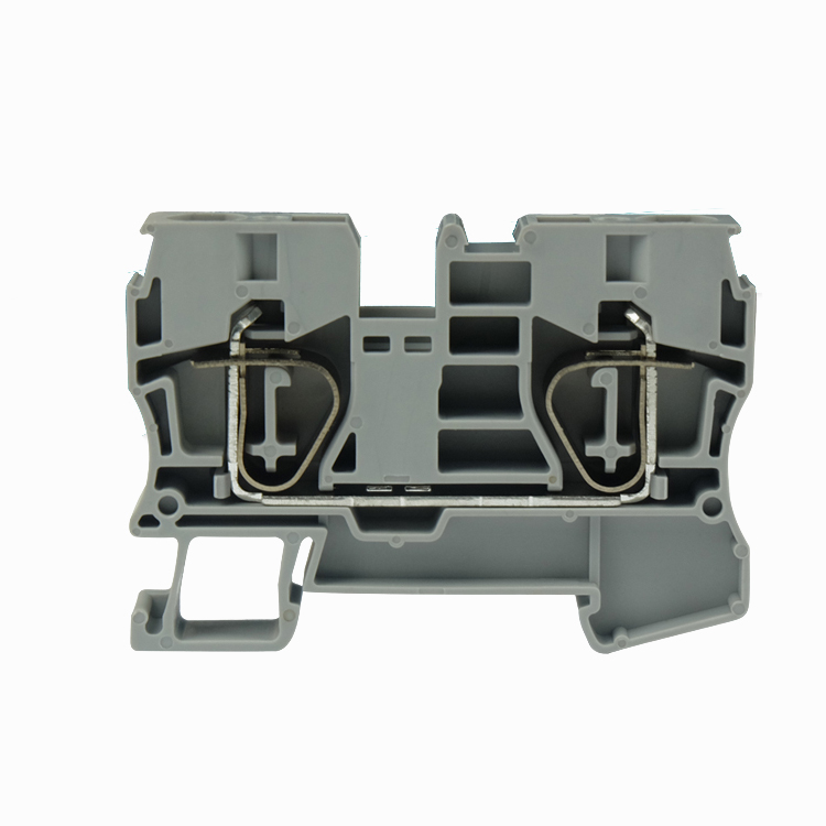 Проходная клемма JUT3-10-BE - Проходная клемма, тип фиксации провода: пружинный, номинальное сечение: 10 мм кв., 1000V, 57A, ширина: 10,2 мм, цвет: синий, тип монтажа: DIN35