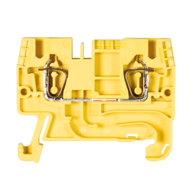 Клемма WKFN 2,5/35 GELB - Проходная клемма, тип фиксации провода: пружинный, номинальное сечение: 2,5 мм кв., 24А, 800V, ширина: 5 мм, цвет: желтый, тип монтажа: DIN 35