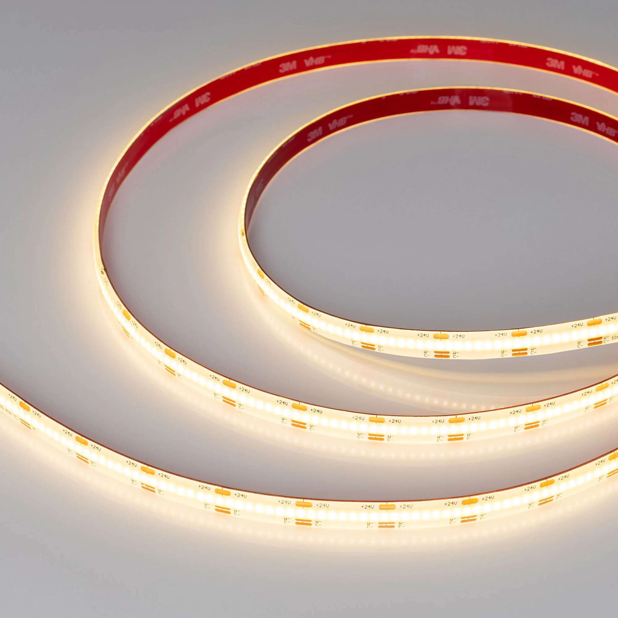 Лента герметичная COB-SE-X640-10mm 24V White-MIX (23 W/m, IP65, CSP, 5m) 041392 - Лента COB сплошной засветки без видимых светодиодов, герметичная IP65 (SE - силиконовое покрытие). Светодиоды CSP, 640 шт/м (3200 шт на 5 м), белая плата, скотч 3M. Цвет MIX