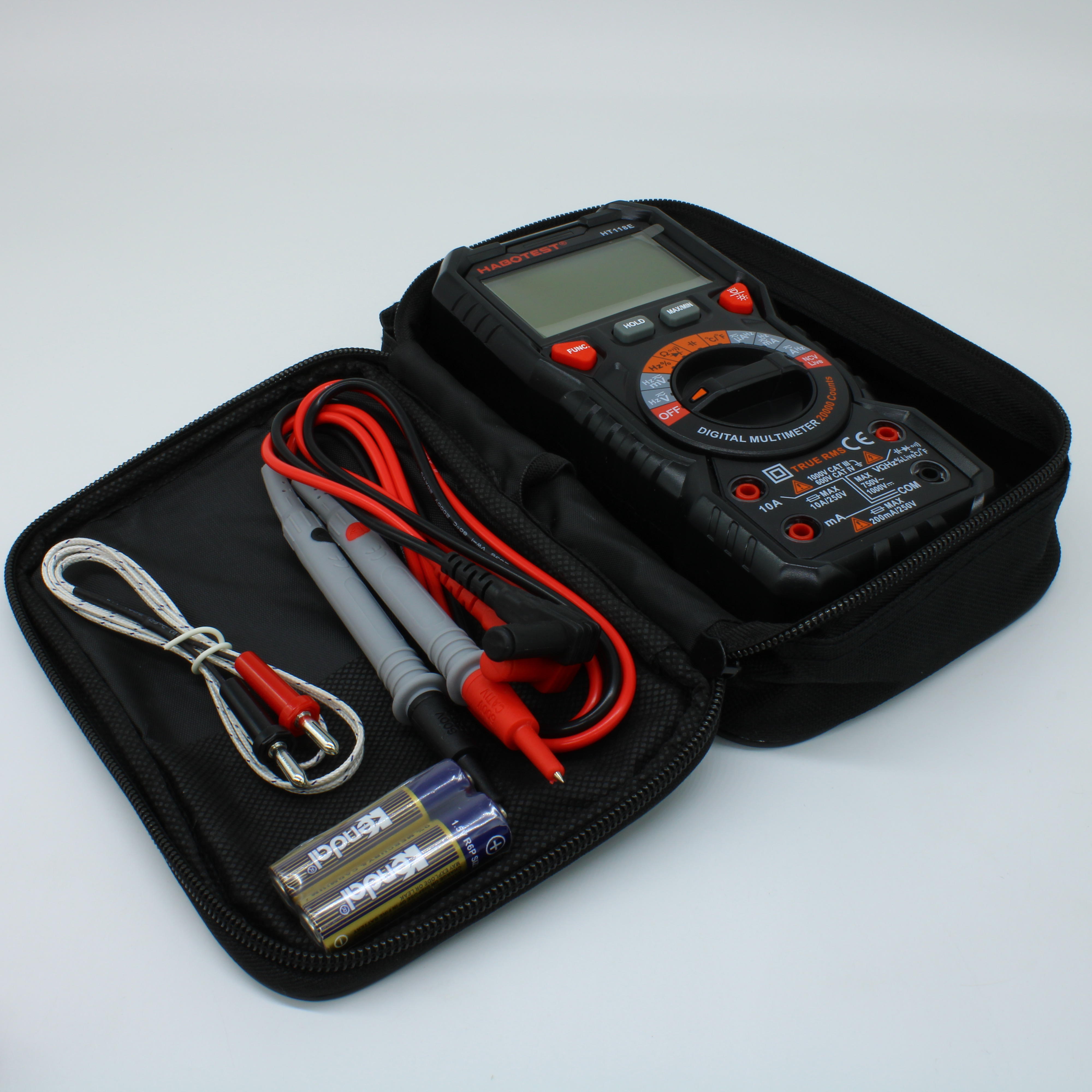 HT118E - Мультиметр с двойным дисплеем, автомат с True RMS, NCV, высокой точности