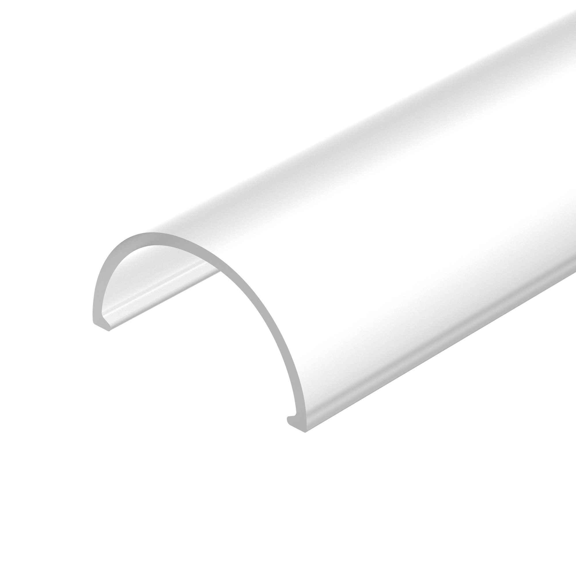 Экран матовый ROUND-D30-DUAL-2000 OPAL 029214 - Экран матовый для профиля ROUND-D30-DUAL. Длина 2 м., цена за 1 м.  Для монтажа 1 метра профиля требуется два экрана по 1 метру. Светопропускание 66%.