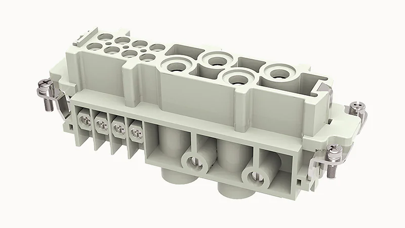Розеточная контактная вставка DK-4/8-F - Розеточная контактная вставка, винтовая фиксация, 4/8 полюсов, типоразмер 24B, 400V/400V, 80A,/16A, сечение обслуживаемых проводников 1,5-16 мм кв,, тип покрытия контактов: серебро