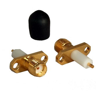 S-2452-12 - Разъем высокочастотный, гнездо SMA с фланцем на корпус