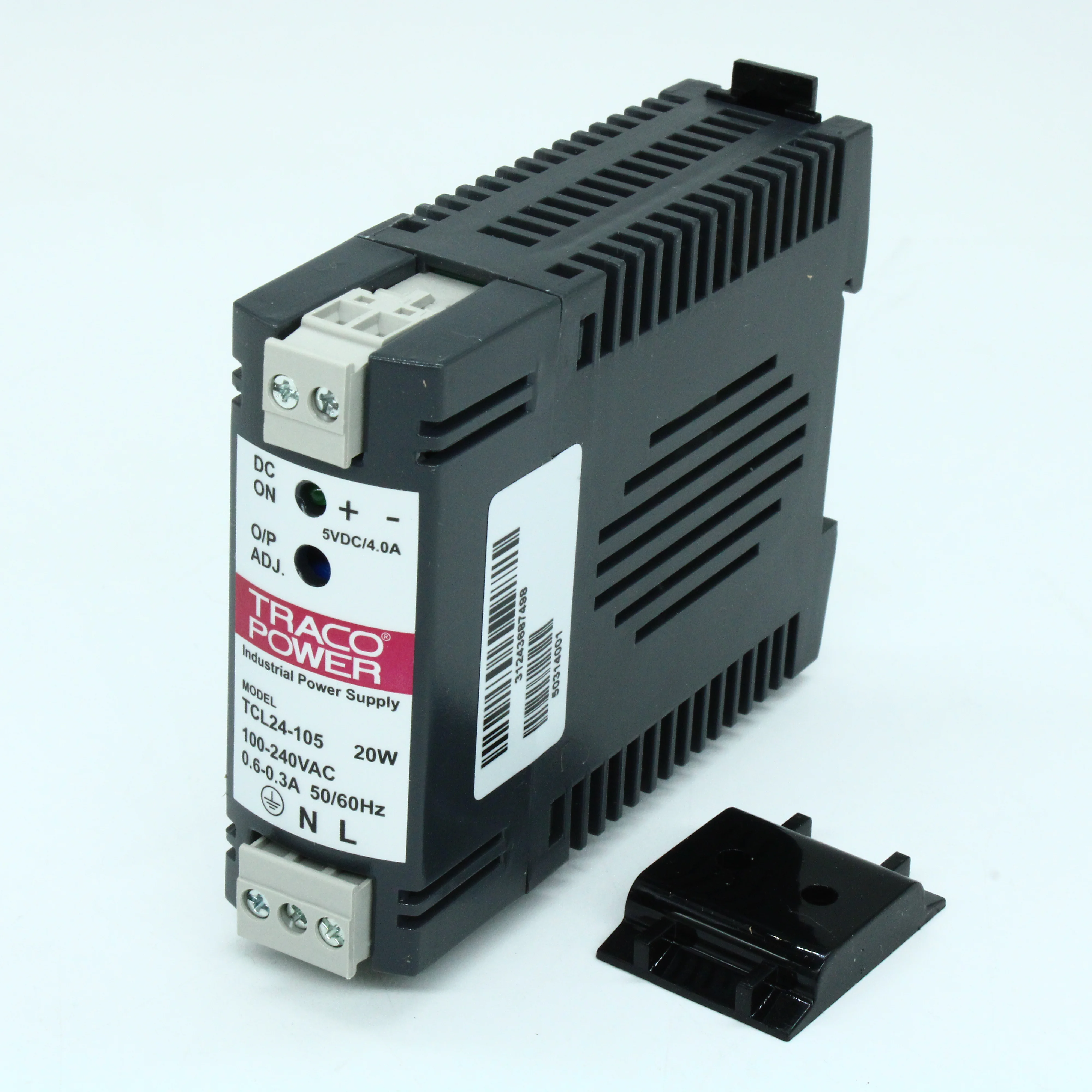 TCL 024-105 DC - DC-DC Din, 24Вт, Uвх=18…75В, Uвых=5В/5А, изоляция 1500В AC, рег.вых 5…5.25В, на DIN-рейку, 100х75х27мм, -25°С…+70°С