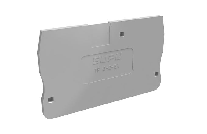 Торцевая крышка TP6-2-GY-EA - Торцевая крышка для клемм TP6-2-..., цвет: серый