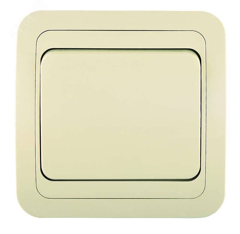 Выключатель 1-кл. СП Mimoza 10А IP20 крем./крем. 25001