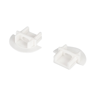 Заглушка для MIC-F белая с отверстием 026203 - Заглушка пластиковая для профиля MIC-F-2000 White с отверстием. Материал - пластик (PP), белый.