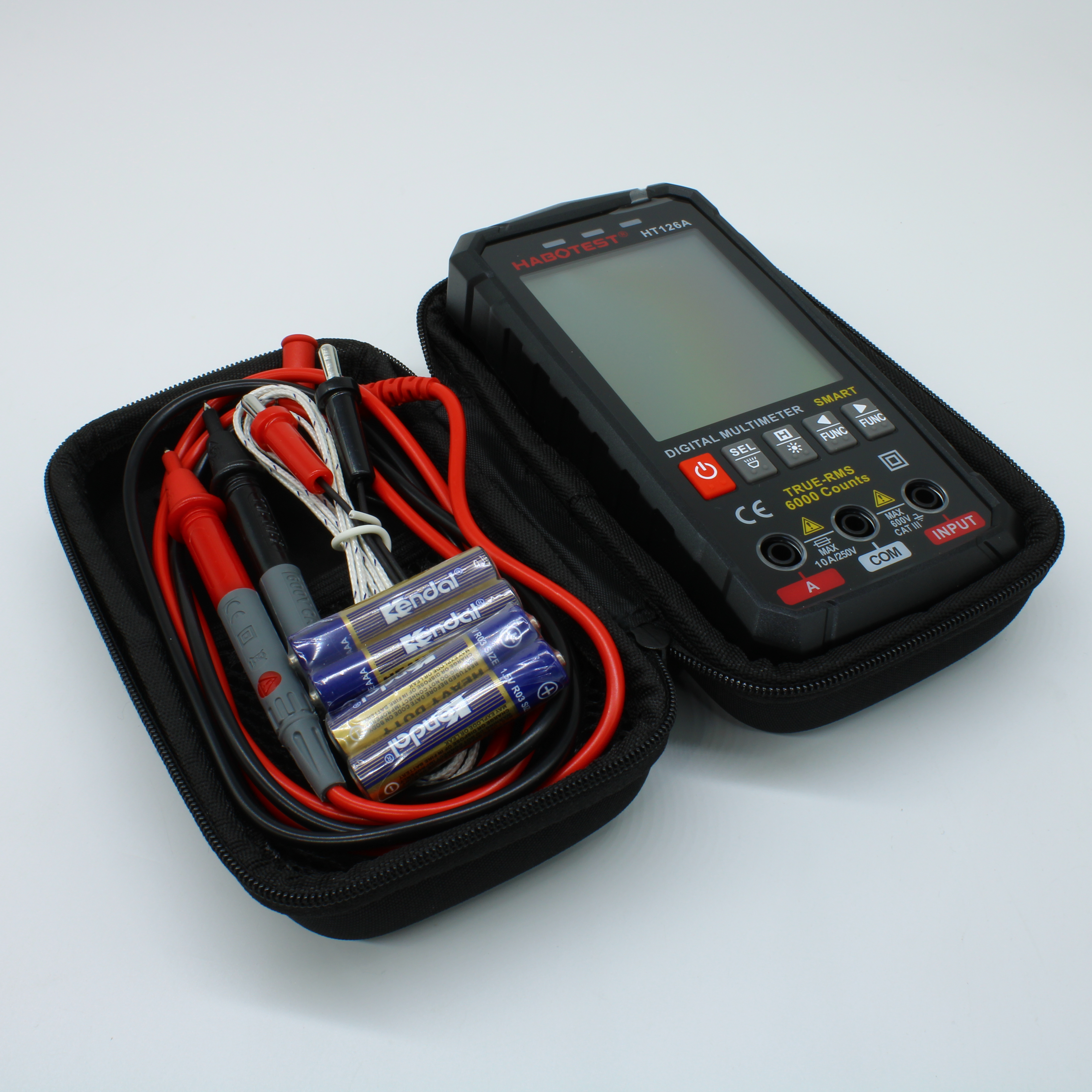 HT126A - Карманный цифровой SMART мультиметр, автомат с True RMS, NCV