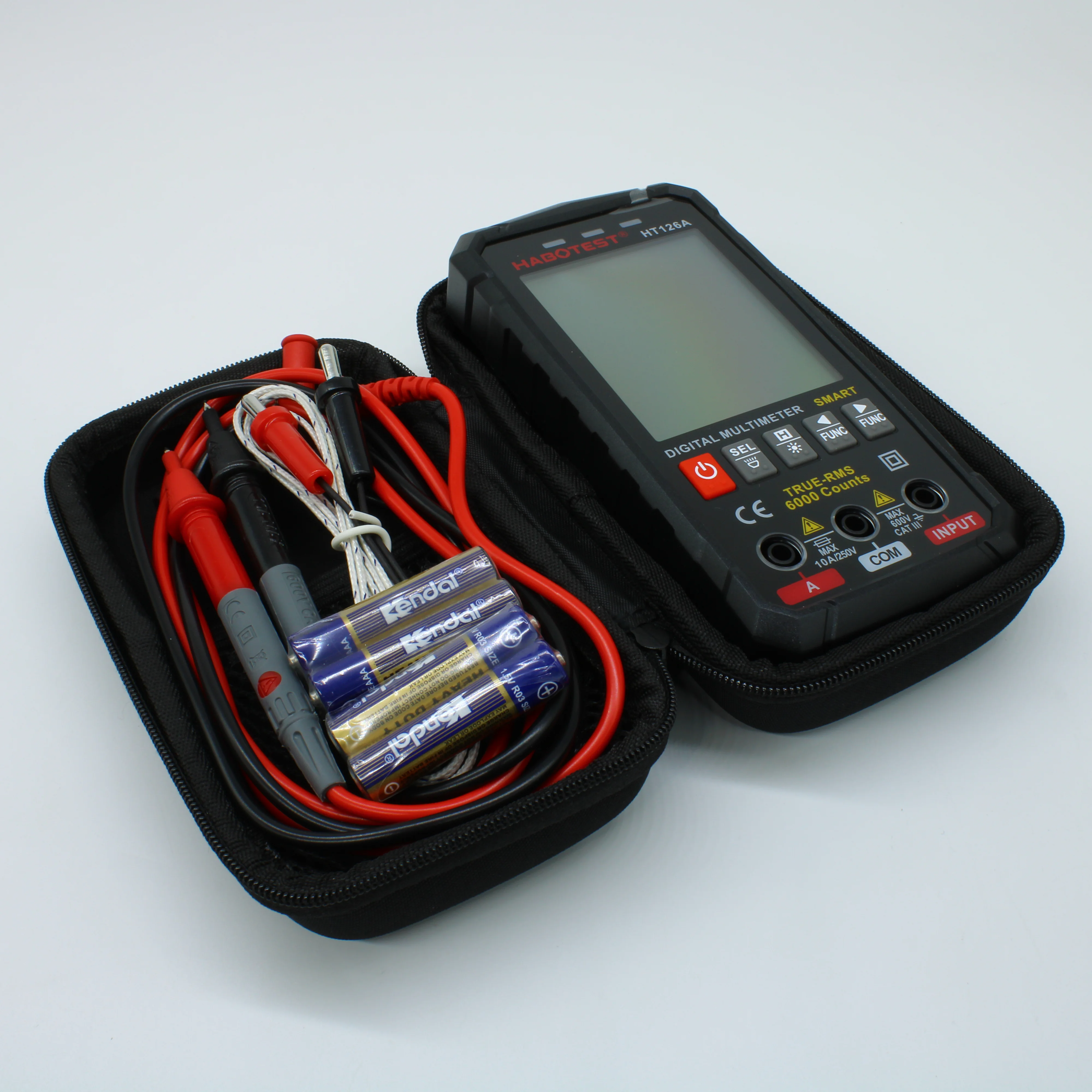 HT126A - Карманный цифровой SMART мультиметр, автомат с True RMS, NCV