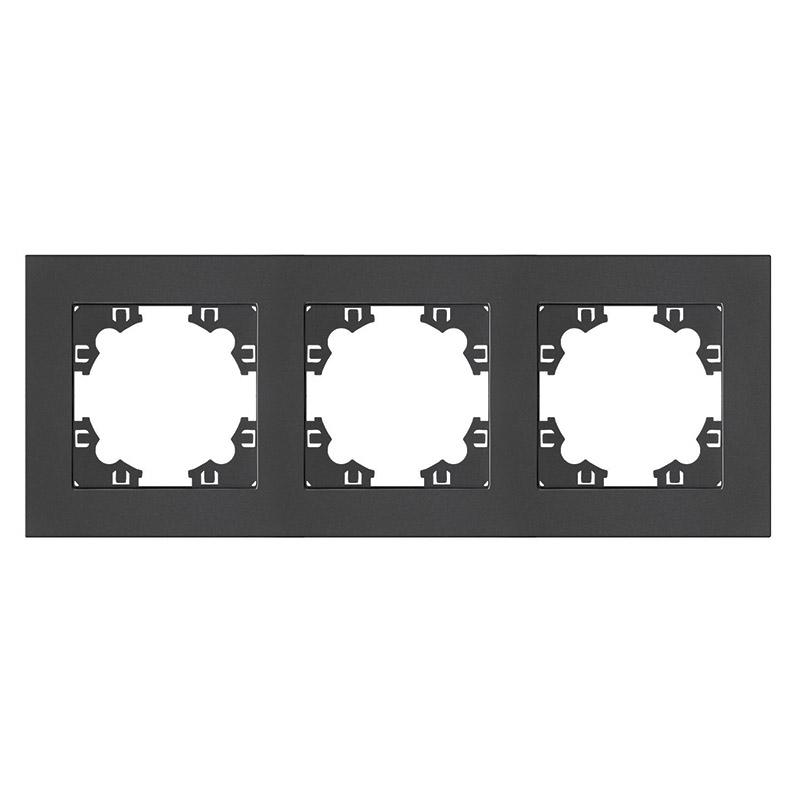 Рамка 3-м Афина универс. графит A0045-Gr