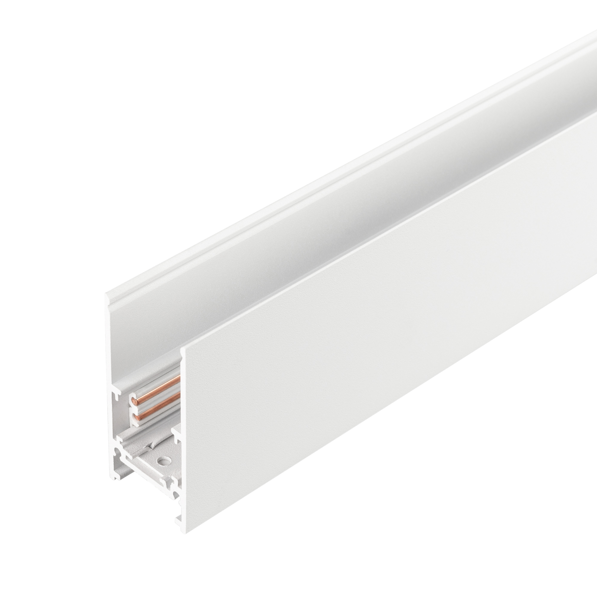 Трек MAG-ORIENT-TRACK-2652-1000 (WH) 035799 - Подвесной, накладной магнитный трек, длина 1000мм. DC48V. Материал алюминий, цвет белый. Заглушки в комплект не входят. Размер ДxШxВ: 1000x26.2x52.2мм. Размер (с учетом заглушек) ДxШxВ: 1005x26.2x52.2.Аксессуа