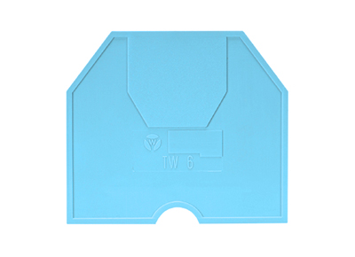 Пластина разд. TW 6 BLAU - Разделительная пластина, для клемм WK 6..., цвет: синий