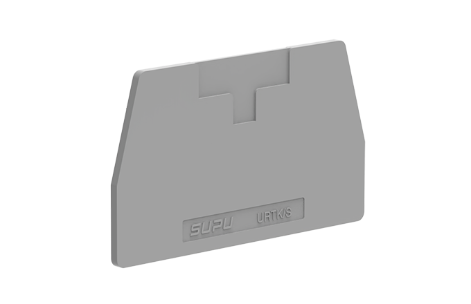 Торцевая крышка 306101 - Торцевая крышка для клемм SUK6-T и URTK/S, цвет: серый