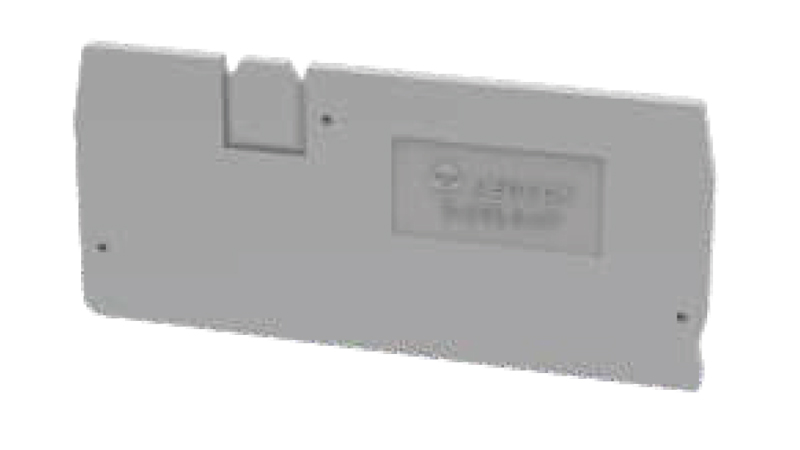 Торцевая крышка D-DS2.5-MT-01P-11 - Торцевая крышка, для клемм DS2.5-MT..., DS2.5-TG…, цвет: серый