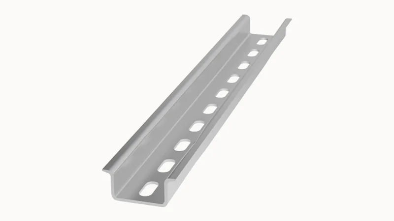 NS35/15-1000-00Z(H) - Монтажная рейка 35x27x15 мм, перфорированная, длина 1 м, размер перфорированных отверстий: ширина 15 мм, высота 6,2 мм, сталь