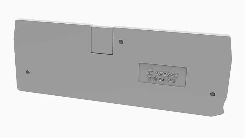 Торцевая крышка D-DS4-QU-01P-11 - Торцевая крышка, для клемм DS4-QU..., цвет: серый
