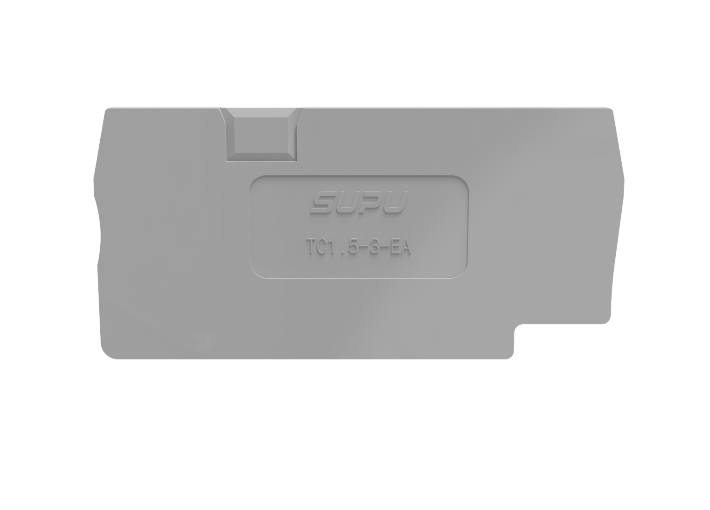 Торцевая крышка TC1.5-3-GY-EA - Торцевая крышка для клемм TC1.5-3-..., цвет: серый