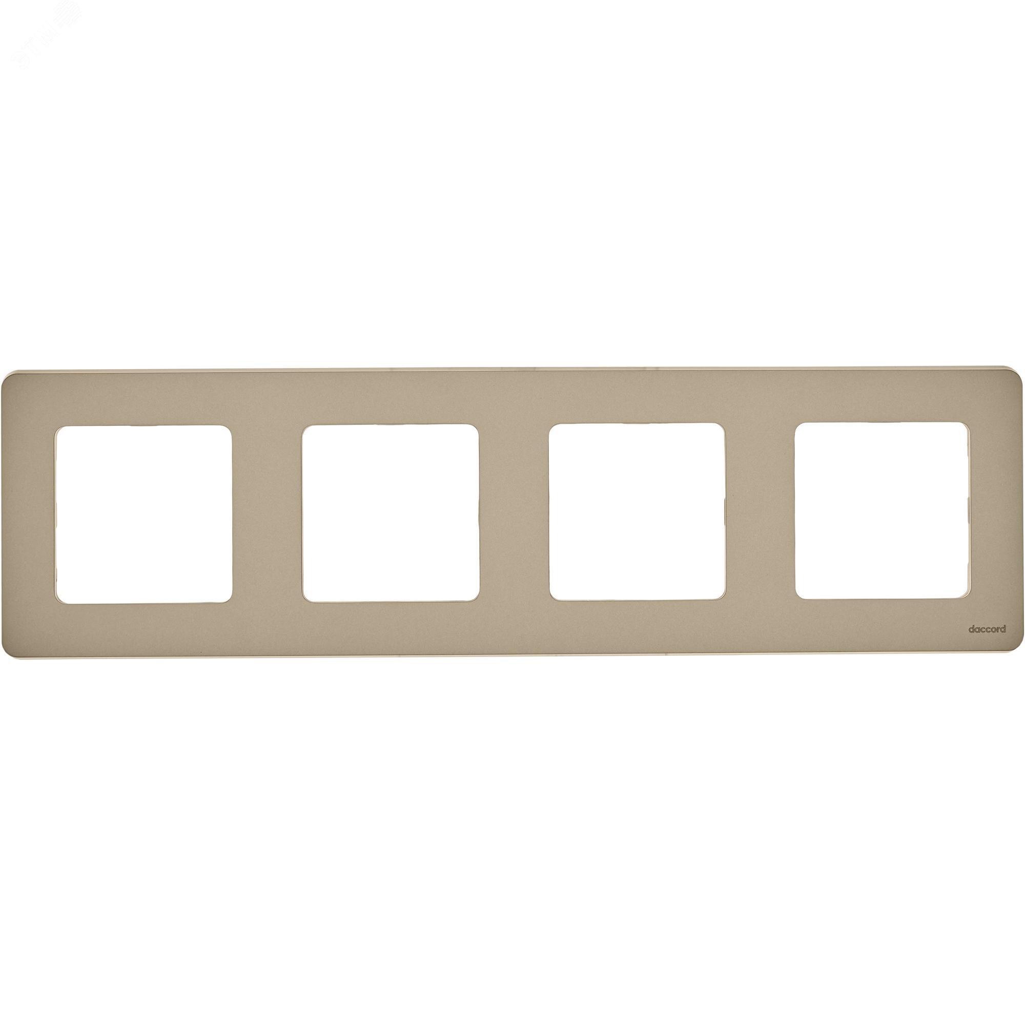 Рамка 4-м Inspiria шампань Leg 673968