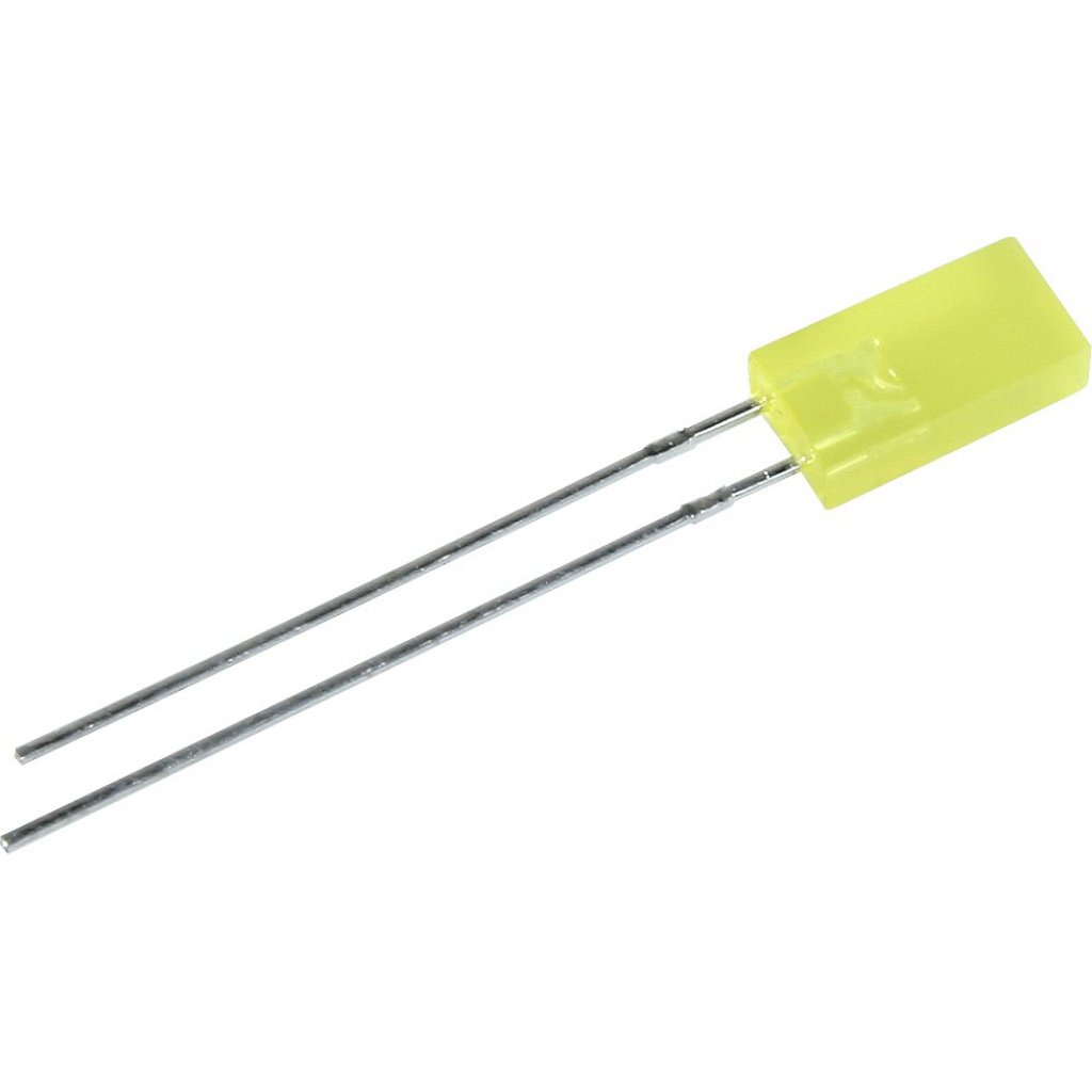 L-383YDT - Светодиод 2,5х5мм/желтый/588нм/1-4мкд/110°