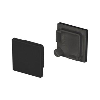 Заглушка SL-KANT-H16 SQUARE BLACK глухая 037518 - Пара заглушек черного цвета (без отверстия) для профиля SL-KANT-H16 под квадратный экран. В комплекте 2 заглушки. Цена за комплект.