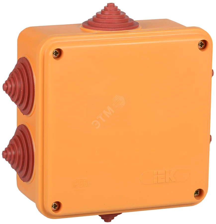 Коробка расп. огн. ПС 100х100х50мм 4P 6мм2 IP55 6 вв. UKF30-100-100-050-4-6-09