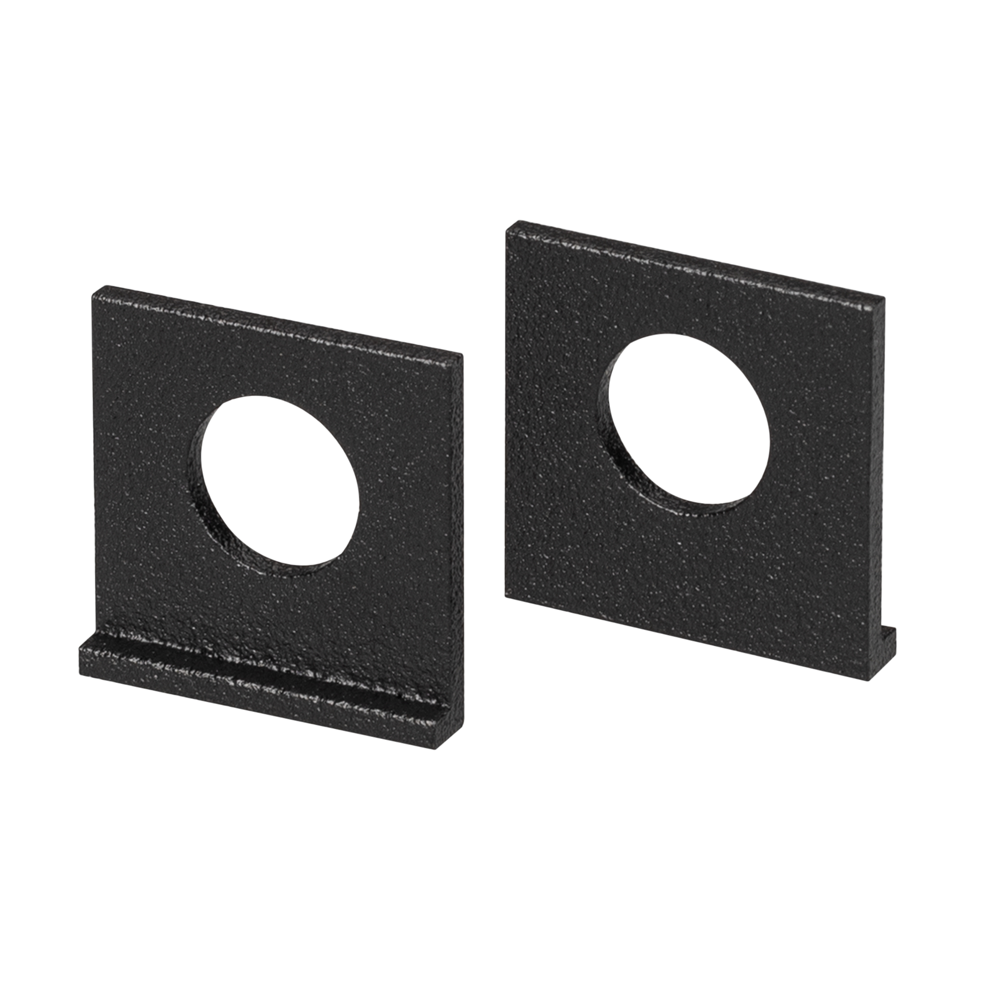 Проушина RING-ZM-SET BLACK 032861 - Комплект проушин черного цвета для профилей КЛУС с узким пазом.  В комплекте две проушины, цена за комплект.
