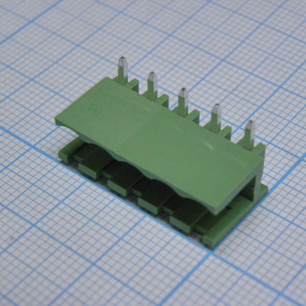 2EDGR-5.08-05P-14-00A(H) - Разъемный клеммный блок на плату, 5 контактов. Серия 2EDGR-5.08