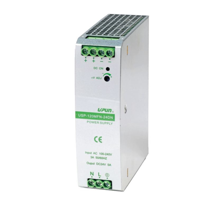 Источник питания USP-75MFN-24DN - Источник питания, однофазный, 24 V DC/3,2 A, 75W, диапазон входных напряжений: 85 - 264 V AC; габариты (мм): 87x32x125, металлический корпус, монтаж: на DIN рейку