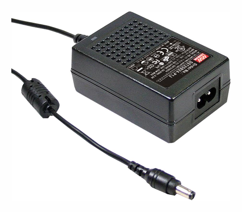 GST25E07-P1J - AC-DC, 22Вт, вход 85...264B AC 47...63 Гц,, выход 7.5B/2.93A, изоляция 3000В AC, 79x54x33мм, -30...+70°С, выходной разъем 11, диам. 5.5х2.1мм