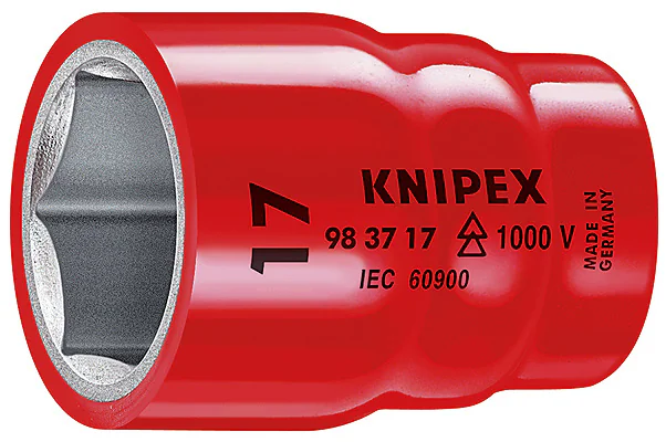 Головка торцевая VDE 3/8" 6-гранная, 10 мм, диэлектрическая KN-983710