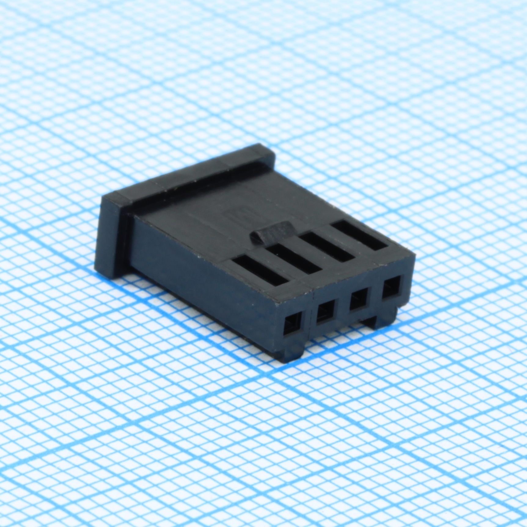 I-DS1070-07-SCB01X4 - Корпус разъема розетка 1х4 контакта шаг 2.54мм