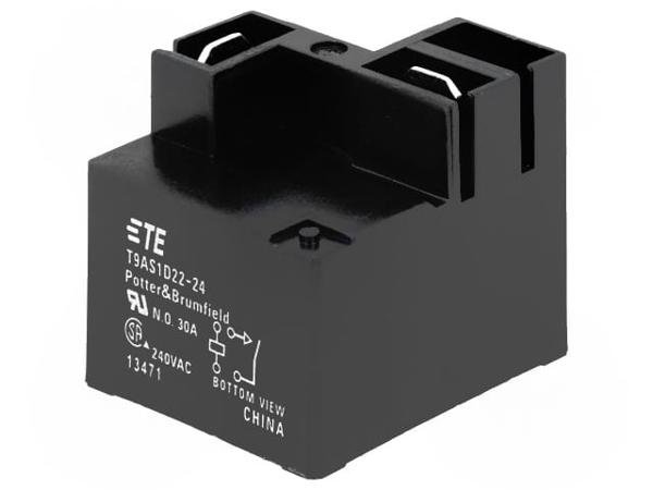 T9AS1D22-24 - Реле: электромагнитное; SPST-NO; Uобмотки: 24ВDC; 30А; T9A; PCB