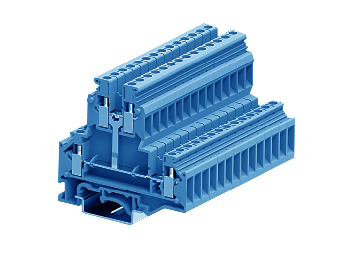 Этажная клемма 305922-PV - Этажная клемма, UKD4, межэтажное соединение, тип фиксации провода: винтовой, номинальное сечение: 4 мм кв., 32A, 500V, ширина: 6,2 мм, цвет: синий, тип монтажа: DIN 35