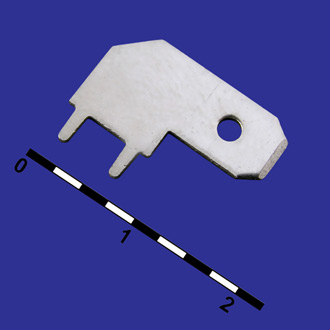 DJ617-6.3 (TA-MR1) - Клемма ножевая 6.3 мм угловая на плату